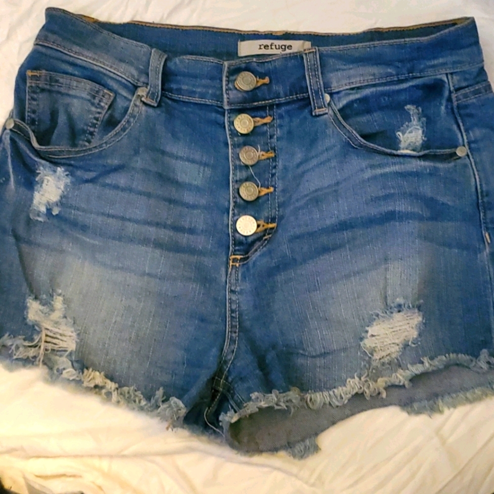 Denim shorts